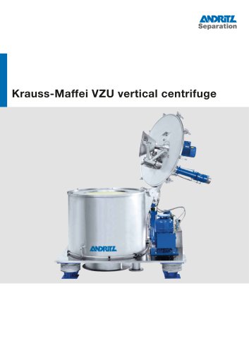 ANDRITZ Krauss-Maffei VZU vertical centrifuge