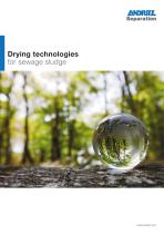 Drying technologies for sewage sludge