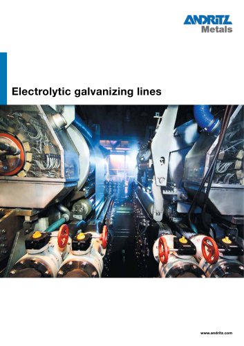 Electrolytic galvanizing lines