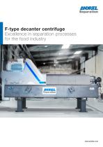 F-type decanter centrifuge