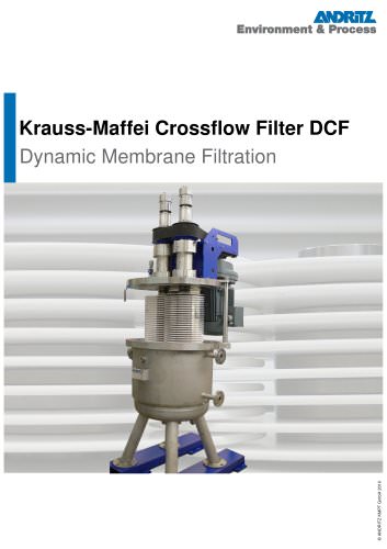 Krauss-Maffei Crossflow Filter DCF