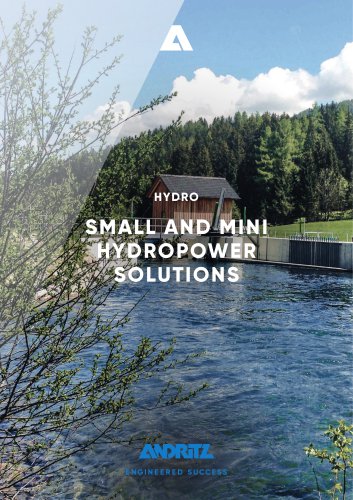 SMALL AND MINI HYDROPOWER SOLUTIONS