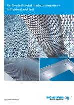 Perforated metal made to measure – individual and fast