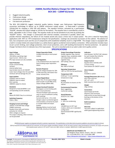 BCH 2K5 &ndash; 120NP-EQ 