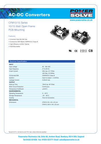 CFM10-15 Series