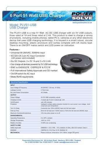 USB 6 Port Charger