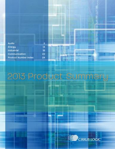 2013 Cirrus Logic Product Summary