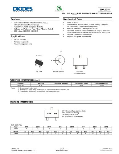 Bipolar transistor 2DA2018