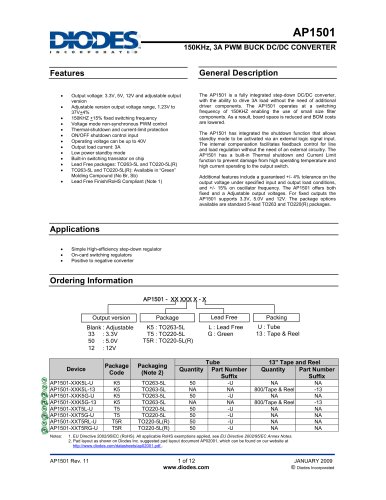 Buck converter AP1501