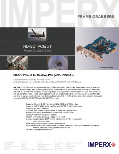 HD-SDI PCIe x1