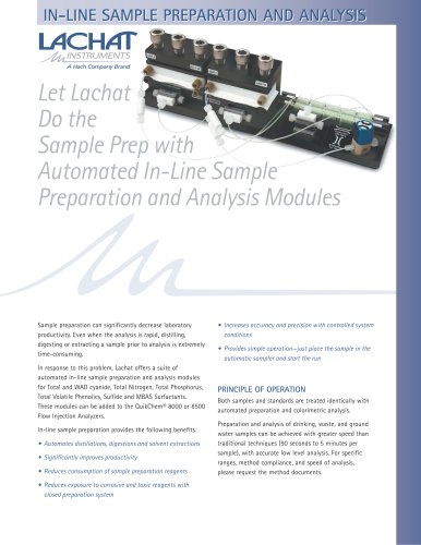 In-Line Sample Preparation