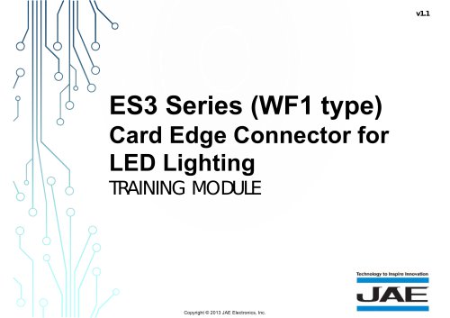 ES3B002WF1 Card Edge Connector for LED Lighting