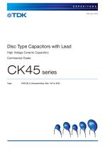Disc Type Capacitors with Lead CK45  series