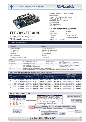 EFE300M / EFE400M 300/400