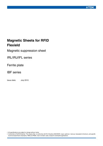 Magnetic Sheets for RFID Flexield