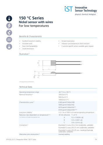 Ni 150 °C Series Brochure en