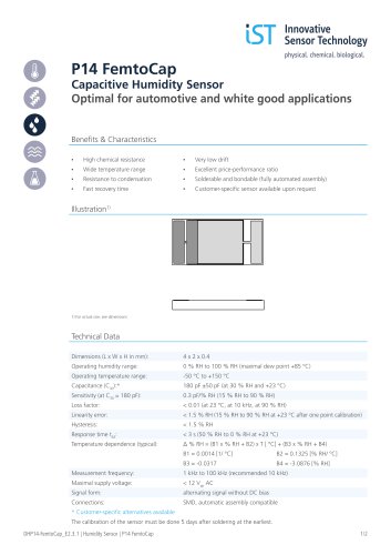 P14 FemtoCap-G SMD (180 pF +/- 50 pF) Brochure en