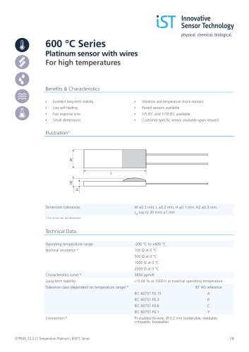 Pt 600 °C Series Brochure en