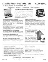 AIRDATA MULTIMETER ELECTRONIC MICROMANOMETER 850 L