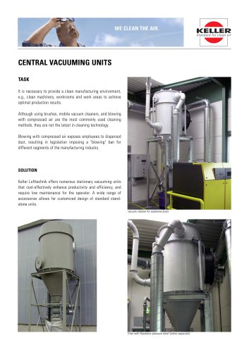 Dry separator, vacuum suction system