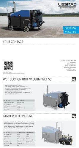 Floor saw UNICUT catalogue
