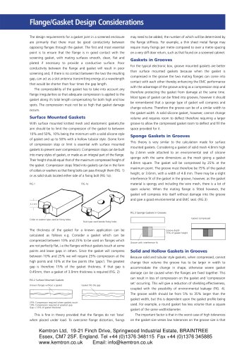 Flange/Gasket Design Considerations