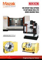 CNC ROTARY TABLE BROCHURE FOR MAZAK VCS & VTC VERTICAL MACHINING CENTRES