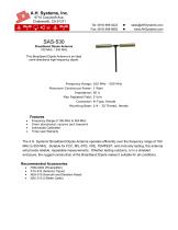 SAS-530 Broadband Dipole Antenna