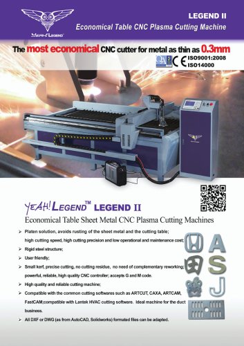 Sheet Metal Plasma Cutting Machine with QR Code