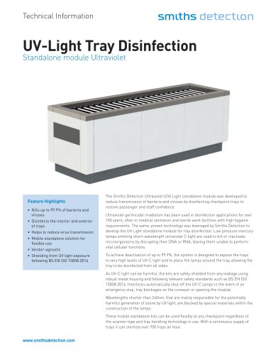 UV-Light Tray Disinfection