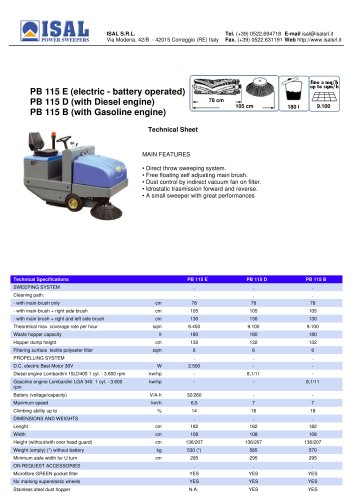 PB 115 E - PB 115 D - PB 115 B