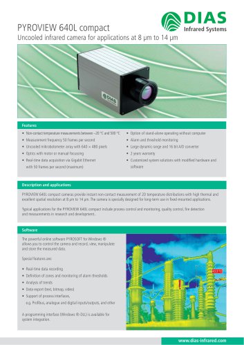 High resolution uncooled infrared camera PYROVIEW 640L