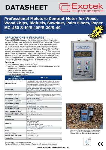 Pin meter for Wood MC-460