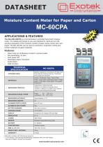 Pinfree Moisture meter for Paper and Carton MC-60CPA