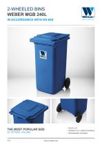 2-Wheeled Waste Bins (60-360L)