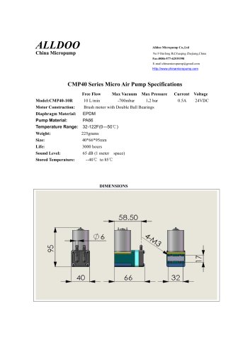 Membrane miniature pressure compressor