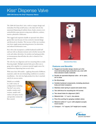 2200-245-Series KISS No-Drip Valves