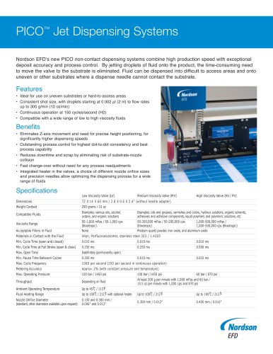 PICO? Jet Dispensing Systems