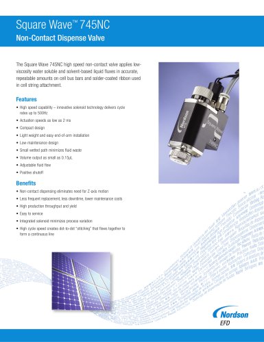 Square Wave? Non-Contact Dispense Valve