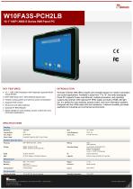 10.1" NXP i.MX6 S Series HMI Panel PC W10FA3S-PCH2LB
