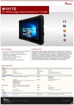 10.1" Windows Rugged Tablet PC with Intel® Core™ i5-­1135G7 M101TG