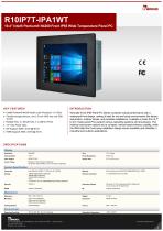 10.4" Intel® Pentium® N4200 Front IP65 Wide Temperature Panel PC R10IP7T-IPA1WT