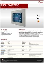 10.4" IP67 Stainless Resistive Chassis Display R10L100-67T2ST