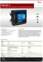 10.4inch Windows Vehicle Mounted Terminal with Intel® Elkhart lake x6413E FM10E-V