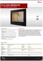 12.1" High Brightness Marine Monitor R12L600-MRM2HB