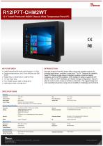 12.1” Intel® Pentium® N4200 Chassis Wide Temperature Panel PC R12IP7T-CHM2WT