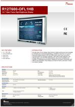 12.1” Open Frame High Brightness Display R12T600-OFL1HB