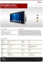 12.3” ARM A53 PP Series HMI Panel PC W12IM3S-PPB1