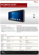 12.3" ARM A78 + A55 G-WIN GC-Series Front IP65 PCAP Panel PC W12MG3S-GCB1