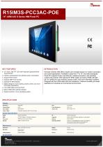 15" ARM A53 S Series HMI Panel PC R15IM3S-PCC3AC-POE